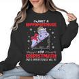 I Want A Hippopotenuse For Christmath Math Teacher Christmas Women Crewneck Sweatshirt, trending gift I Want A Hippopotenuse For Christmath Math Teacher Christmas Women Crewneck Sweatshirt, trending gift