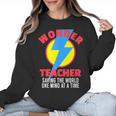 Wonder Teacher Costume Shirt Teacher Halloween Costume Tee Women Crewneck Sweatshirt, trending gift Wonder Teacher Costume Shirt Teacher Halloween Costume Tee Women Crewneck Sweatshirt, trending gift