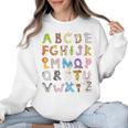 ABC Animals Alphabet Graphic Boys Girls Kindergarten Teacher Women Crewneck Sweatshirt, trending gift ABC Animals Alphabet Graphic Boys Girls Kindergarten Teacher Women Crewneck Sweatshirt, trending gift