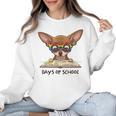 Chihuahua 100 Days Of School Rainbow Glasses Teacher Women Crewneck Sweatshirt, trending gift Chihuahua 100 Days Of School Rainbow Glasses Teacher Women Crewneck Sweatshirt, trending gift