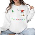 Is It Christmas Break Yet Teacher Xmas Light Santa Hat Women Crewneck Sweatshirt, trending gift