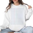 Colleged Ruled Paper Lined Writer Student Professor Teacher Women Crewneck Sweatshirt, trending gift Colleged Ruled Paper Lined Writer Student Professor Teacher Women Crewneck Sweatshirt, trending gift