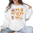 Coquette Bow Teacher Thanksgiving Fall Autumn Girls Women Women Crewneck Sweatshirt, trending gift Coquette Bow Teacher Thanksgiving Fall Autumn Girls Women Women Crewneck Sweatshirt, trending gift