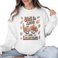 Fall In Love With Learning Teacher Autumn School Women Crewneck Sweatshirt, trending gift Fall In Love With Learning Teacher Autumn School Women Crewneck Sweatshirt, trending gift