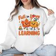 Fall In Love With Learning Thanksgiving Teacher Student Kids Women Crewneck Sweatshirt, trending gift Fall In Love With Learning Thanksgiving Teacher Student Kids Women Crewneck Sweatshirt, trending gift