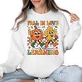 Fall In Love With Learning Thanksgiving Teacher Student Women Crewneck Sweatshirt, trending gift Fall In Love With Learning Thanksgiving Teacher Student Women Crewneck Sweatshirt, trending gift