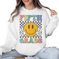 Fifth Grade Team Teachers Boys Girls Retro Smile 5th Grade Women Crewneck Sweatshirt, trending gift