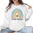Future Teacher Cute Rainbow Leopard Teacher Outfit For Men Women Girls Kids Women Crewneck Sweatshirt, Future Teacher Gifts, trending gift Future Teacher Cute Rainbow Leopard Teacher Outfit For Men Women Girls Kids Women Crewneck Sweatshirt, Future Teacher Gifts, trending gift