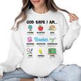 God Says Im Teacher Christian Back To School Religious Women Crewneck Sweatshirt, trending gift God Says Im Teacher Christian Back To School Religious Women Crewneck Sweatshirt, trending gift