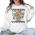 Groovy ABA RBT Therapist In My Behavior Analyst Era Teacher Women Crewneck Sweatshirt, Groovy Teacher Gifts, trending gift Groovy ABA RBT Therapist In My Behavior Analyst Era Teacher Women Crewneck Sweatshirt, Groovy Teacher Gifts, trending gift