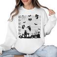 Halloween Music Note Clefs Spooky Ghost For Music Teacher Women Crewneck Sweatshirt, trending gift