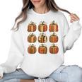 Halloween Teacher Fall Book Pumpkin Retro Reading Women Crewneck Sweatshirt, trending gift Halloween Teacher Fall Book Pumpkin Retro Reading Women Crewneck Sweatshirt, trending gift