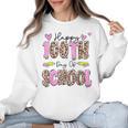 Happy 100th Day Of School Leopard Print Teacher Student Kids Women Crewneck Sweatshirt, trending gift Happy 100th Day Of School Leopard Print Teacher Student Kids Women Crewneck Sweatshirt, trending gift