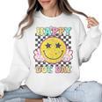 Happy Dot Day Hippie Flowers Smile Face Groovy Teacher Kids Women Crewneck Sweatshirt, Groovy Teacher Gifts, trending gift Happy Dot Day Hippie Flowers Smile Face Groovy Teacher Kids Women Crewneck Sweatshirt, Groovy Teacher Gifts, trending gift