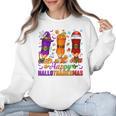 Happy Hallothanksmas Halloween Thanksgiving Pencils Teachers Women Crewneck Sweatshirt, trending gift Happy Hallothanksmas Halloween Thanksgiving Pencils Teachers Women Crewneck Sweatshirt, trending gift