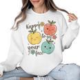 Happy To See Your Face Teacher Apple Women Crewneck Sweatshirt, trending gift