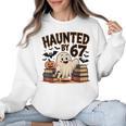 Haunted By 67 Teacher Ghost Pumpkin Halloween Costum Women Crewneck Sweatshirt, trending gift Haunted By 67 Teacher Ghost Pumpkin Halloween Costum Women Crewneck Sweatshirt, trending gift
