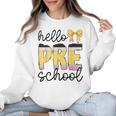 Hello Pre-K Preschool Back To School First Day Teacher Kids Women Crewneck Sweatshirt, trending gift Hello Pre-K Preschool Back To School First Day Teacher Kids Women Crewneck Sweatshirt, trending gift