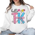 Hello TK Transitional Kindergarten Back To School Teacher Women Crewneck Sweatshirt, trending gift Hello TK Transitional Kindergarten Back To School Teacher Women Crewneck Sweatshirt, trending gift