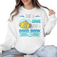 Librarian Teacher Dive Into A Good Book Reading Premium Tri-Blend Women Crewneck Sweatshirt, trending gift Librarian Teacher Dive Into A Good Book Reading Premium Tri-Blend Women Crewneck Sweatshirt, trending gift