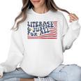 Literacy Justice For All Teacher Women Crewneck Sweatshirt, trending gift Literacy Justice For All Teacher Women Crewneck Sweatshirt, trending gift