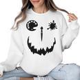 Pumpkin Artist Halloween Art Teacher Women Crewneck Sweatshirt, trending gift Pumpkin Artist Halloween Art Teacher Women Crewneck Sweatshirt, trending gift