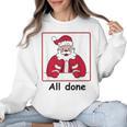 Retro All Done Christmas Special Ed Teacher Team Santa Women Women Crewneck Sweatshirt, trending gift