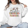 Retro Floral Assistant Principal Shirt For Teachers Day Women Crewneck Sweatshirt, trending gift