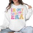Retro Groovy Retirement Era Retired Teacher Women Crewneck Sweatshirt, Groovy Teacher Gifts, trending gift Retro Groovy Retirement Era Retired Teacher Women Crewneck Sweatshirt, Groovy Teacher Gifts, trending gift
