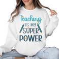 Retro Groovy Teaching Is My Super Power Teacher's Present Men Women Women Crewneck Sweatshirt, trending gift Retro Groovy Teaching Is My Super Power Teacher's Present Men Women Women Crewneck Sweatshirt, trending gift