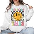 You Got This Retro Smile Motivational Testing Day Teacher Women Crewneck Sweatshirt, trending gift