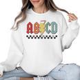 Rock Abcd Back To School Abcd Preschool Teacher Appreciation Women Crewneck Sweatshirt, trending gift Rock Abcd Back To School Abcd Preschool Teacher Appreciation Women Crewneck Sweatshirt, trending gift