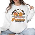 I Teach The Cutest Pumpkins In The Patch Halloween Teacher For Men Women Kids Women Crewneck Sweatshirt, trending gift