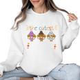 I Teach The Cutest Turkeys School Teachers Thanksgiving Women Crewneck Sweatshirt, trending gift I Teach The Cutest Turkeys School Teachers Thanksgiving Women Crewneck Sweatshirt, trending gift