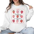 Teaching Is My Jam Teacher Team Crew Cute Strawberry Girls Women Crewneck Sweatshirt, trending gift