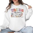Teaching My Little Boos Teacher Ghost Teacher Halloween For Men Women Kids Women Crewneck Sweatshirt, trending gift Teaching My Little Boos Teacher Ghost Teacher Halloween For Men Women Kids Women Crewneck Sweatshirt, trending gift