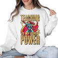 Teaching Is My Super Power Superhero Teacher Women Crewneck Sweatshirt, Super Teacher Gifts, trending gift