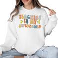 Teaching Is My Superpower Vintage Groovy University Teacher Women Crewneck Sweatshirt, Groovy Teacher Gifts, trending gift Teaching Is My Superpower Vintage Groovy University Teacher Women Crewneck Sweatshirt, Groovy Teacher Gifts, trending gift