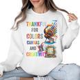 Turkey Thanksgiving Art Teacher Costume Tee For Artists Women Crewneck Sweatshirt, trending gift Turkey Thanksgiving Art Teacher Costume Tee For Artists Women Crewneck Sweatshirt, trending gift