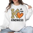 Unity Day K Is For Kindness Anti Bullying Orange Teacher Men Women Kids Women Crewneck Sweatshirt, trending gift Unity Day K Is For Kindness Anti Bullying Orange Teacher Men Women Kids Women Crewneck Sweatshirt, trending gift