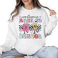 Welcome Back To School 2024 Teachers Students First Day Women Crewneck Sweatshirt, trending gift Welcome Back To School 2024 Teachers Students First Day Women Crewneck Sweatshirt, trending gift