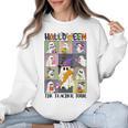 Women Halloween The Teacher Tour Ghosts Pencil Pumpkins Women Crewneck Sweatshirt, trending gift