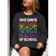 100 Days Of School Heart Love Teacher Or Student 100th Day Women Crewneck Sweatshirt, funny gift 100 Days Of School Heart Love Teacher Or Student 100th Day Women Crewneck Sweatshirt, funny gift