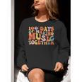 100 Days Of School Music Teacher Women Crewneck Sweatshirt, funny gift 100 Days Of School Music Teacher Women Crewneck Sweatshirt, funny gift