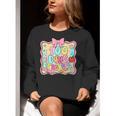 100 Days Of School Preppy 100th Day Of School Teacher Kids Women Crewneck Sweatshirt, funny gift 100 Days Of School Preppy 100th Day Of School Teacher Kids Women Crewneck Sweatshirt, funny gift