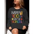100 Days Of School Teacher And Student Women Crewneck Sweatshirt, funny gift