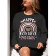 100th Day Of 2nd Grade 100 Days Of School Teacher Women Crewneck Sweatshirt, 2nd Grade Teacher Sweatshirts, funny gift