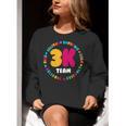 3K Team & Teacher Squad Threes Crew PreK Elementary Team Women Crewneck Sweatshirt, funny gift 3K Team & Teacher Squad Threes Crew PreK Elementary Team Women Crewneck Sweatshirt, funny gift