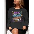 6 Out Of 7 Teachers Think 67 Of Students Overuse 67 Meme Women Crewneck Sweatshirt, funny gift 6 Out Of 7 Teachers Think 67 Of Students Overuse 67 Meme Women Crewneck Sweatshirt, funny gift