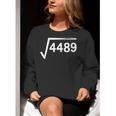 67 Meme Math Teacher Square Root 4489 Women Crewneck Sweatshirt, funny gift